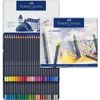 Faber-Castell Pastelky Goldfaber permanent set - plech 48 farebné, Faber Castell