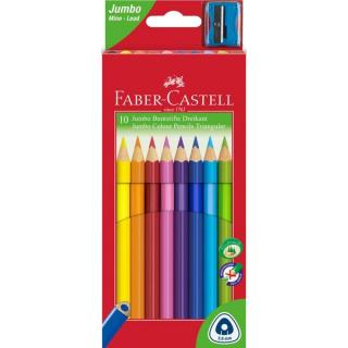 FABER CASTELL Pastelky Junior grip set 10 farebné, Faber Castell