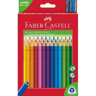 FABER CASTELL Pastelky Junior grip set 30 farebné, Faber Castell