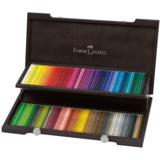 Faber-Castell Pastelky Polychromos set 120 ks, drevená kazeta, Faber Castell