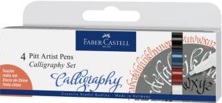 Faber-Castell PITT kaligrafické perá 4 farby set, Faber Castell