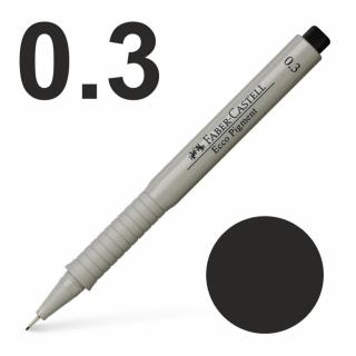 Faber-Castell Popisovač Ecco pigment 0,3 mm, čierna, Faber-Castell