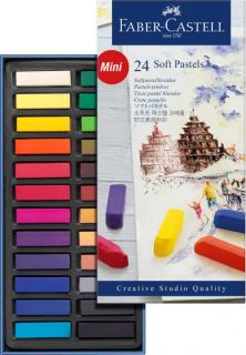 Faber-Castell Suchý pastel Gofa set 24-farebný mini, Faber-Castell