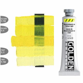 GOLDEN akrylová farba Benzimidazolone Yellow Light 59ml, Golden Heavy Body