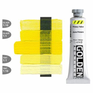 GOLDEN akrylová farba Primary Yellow 59ml, Golden Heavy Body