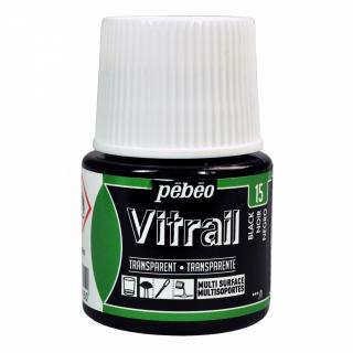 Pébeo čierna farba na sklo, Vitrail 45 ml, Pebeo