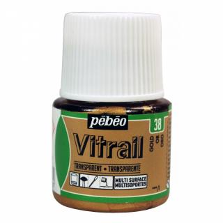 Pébeo zlatá farba na sklo, Vitrail 45 ml, Pebeo