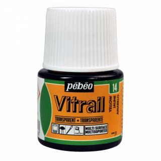 Pébeo žltá farba na sklo, Vitrail 45 ml, Pebeo