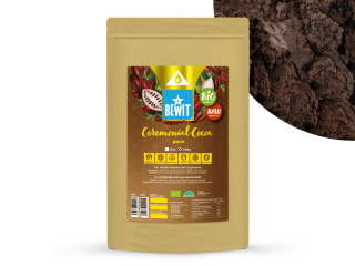 BEWIT Ceremoniální kakao Pure BIO RAW Množstvo: 1000g