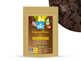 BEWIT Ceremoniální kakao Pure BIO RAW Množstvo: 200g