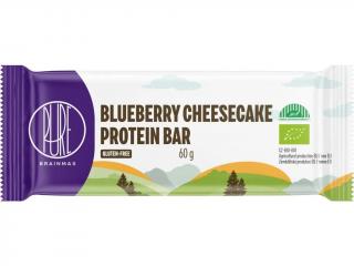 BrainMax Pure Blueberry Cheesecake Protein Bar, Proteínová tyčinka, Čučoriedkový cheesecake, BIO, 60 g