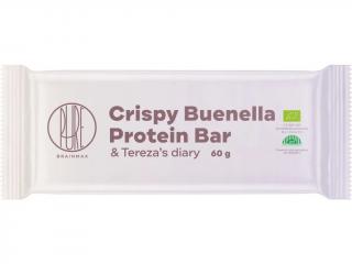 BrainMax Pure Crispy Buenella & Terezas Diary Protein Bar, Proteinová tyčinka, Buenella, BIO, 60 g