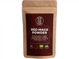 BrainMax Pure Red Maca Powder, Maca červená BIO prášok, 200 g