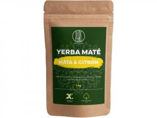 BrainMax Pure Yerba Maté, mäta & citrón Množstvo: 1000g