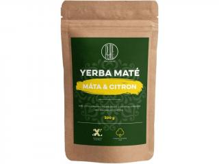 BrainMax Pure Yerba Maté, mäta & citrón Množstvo: 500g