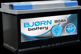 BJORN  EFB 12V/80Ah Star-Stop