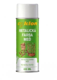 CYKLON  Metalická Medená farba v spreji 400ML