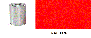 Fluorescenčná farba ral 3026 0,1l