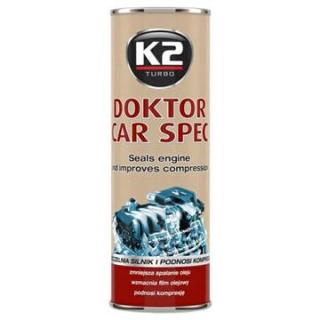 K2 DOKTOR CAR SPEC 443 ml - aditivum do oleje (synt. reduktor tření ZineDithioPhosPhate), PLECHOVKA 