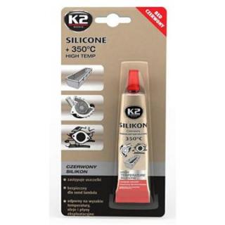 K2 SILICONE RED 21 g - silikon pro utěsnění části motoru při montáži 