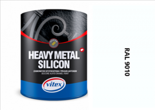 VITEX HEAVY METAL SILIKON - ALKYDOVÁ FARBA NA KOV SATÉN RAL 9010 BIELA 2,25L