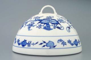 Cibulák Cloche poklop na potraviny 20 cm originální cibulákový porcelán Dubí, cibulový vzor,