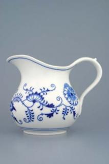 Cibulák džbán baňatý 1,10 l, originální cibulákový porcelán Dubí, cibulový vzor,