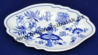 Cibulák mísa dvojlist 24 cm originální cibulákový porcelán Dubí, cibulový vzor,