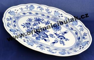 Cibulák mísa oválná 35 cm originální cibulákový porcelán Dubí, cibulový vzor,