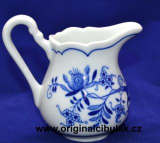 Cibulák mlékovka vysoká 0,16 l, originální cibulákový porcelán Dubí, cibulový vzor,