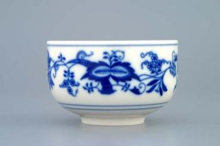 Cibulák šálek rovný bez ouška 0,125 l originální cibulákový porcelán Dubí, cibulový vzor,