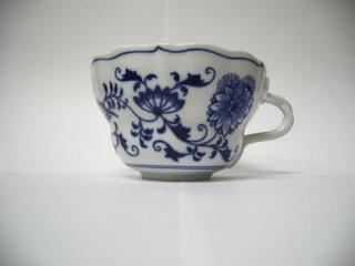 Cibulák Šálek vysoký D 0,35 l originální cibulákový porcelán Dubí