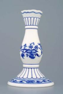 Cibulák svícen  1969, 16 cm originální cibulákový porcelán Dubí, cibulový vzor,