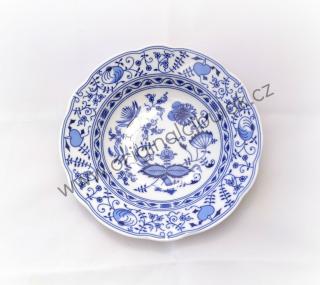 cibulák talíř hluboký 23 cm Leander cibulákový porcelán