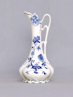 Cibulák Váza 21 cm - džbánek secesní 11214, originální cibulákový porcelán Dubí, cibulový vzor,