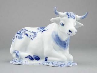 Cibulák Volek 9,5 cm originální cibulákový porcelán Dubí, cibulový vzor,