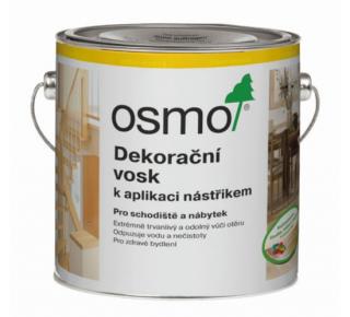 OSMO OSMO - Dekoračný biely transparentný vosk na aplikáciu striekaním 3066, Balenie 1 l, Odtiene 3066 Biely transparentný