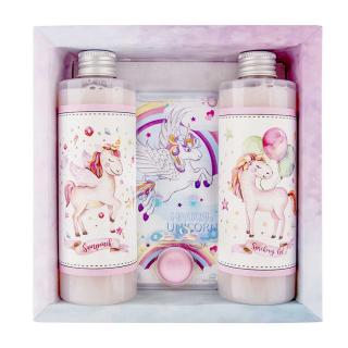 Bohemia Gifts Dárkové balení Unicorn – sprchový gel, šampon a hra