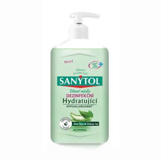 Sanytol dezinfekční hydratující mýdlo Zelený čaj &amp; Aloe Vera 250 ml