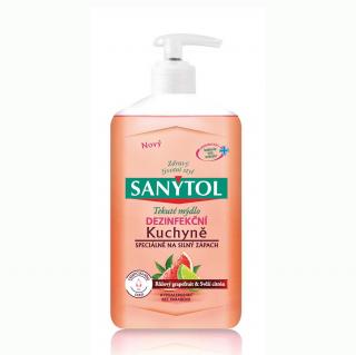 SANYTOL tekuté mýdlo dezinfekční růžový grapefruit &amp; svěží citrón 250 ml