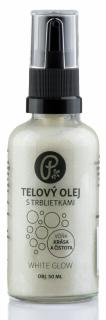 WHITE GLOW - telový olej s trblietkami na telo, pleť a vlasy 50ml Vôňa: Krása a čistota