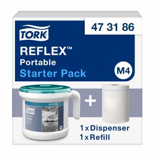 473186 - M4 - Tork Reflex™ prenosný zásobník so stredovým odvíjaním + utierka