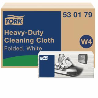 530179 - W4 - Tork Heavy-Duty čistiaca utierka - 105 útržkov / biele