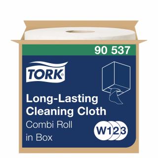 90537 - W1/W2/W3 - Tork Long-Lasting čistiaca utierka 114 m, 300 útržkov