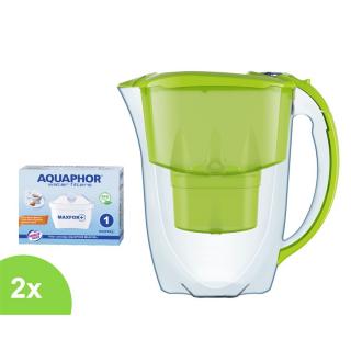 Aquaphor Amethyst zelená filtračná kanvica + 2 ks filtra Maxfor B100-25