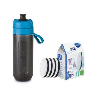 Brita FillandGo Active filtračná fľaša modrá 0,6 l + 4 ks filtra