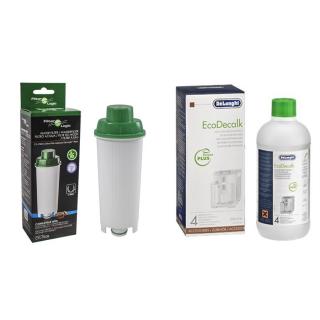 DeLonghi DLS C002 - Filter Logic CLF-950 (náhrada) + EcoDecalk odvápňovač 500 ml