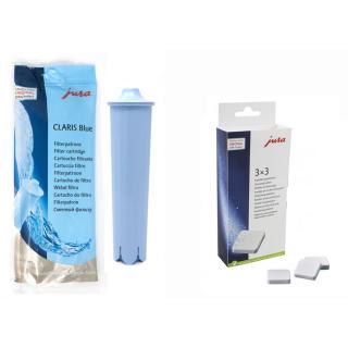 JURA CLARIS BLUE + Jura odvápňovacie tablety 3 x 3 ks