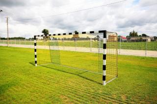 Futbalové bránky 5x2 m, profil 80x80 mm, hliníkové so skladacími ramenami