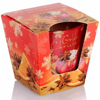 Bartek Candles Golden Christmas Apple with Orange 115 g